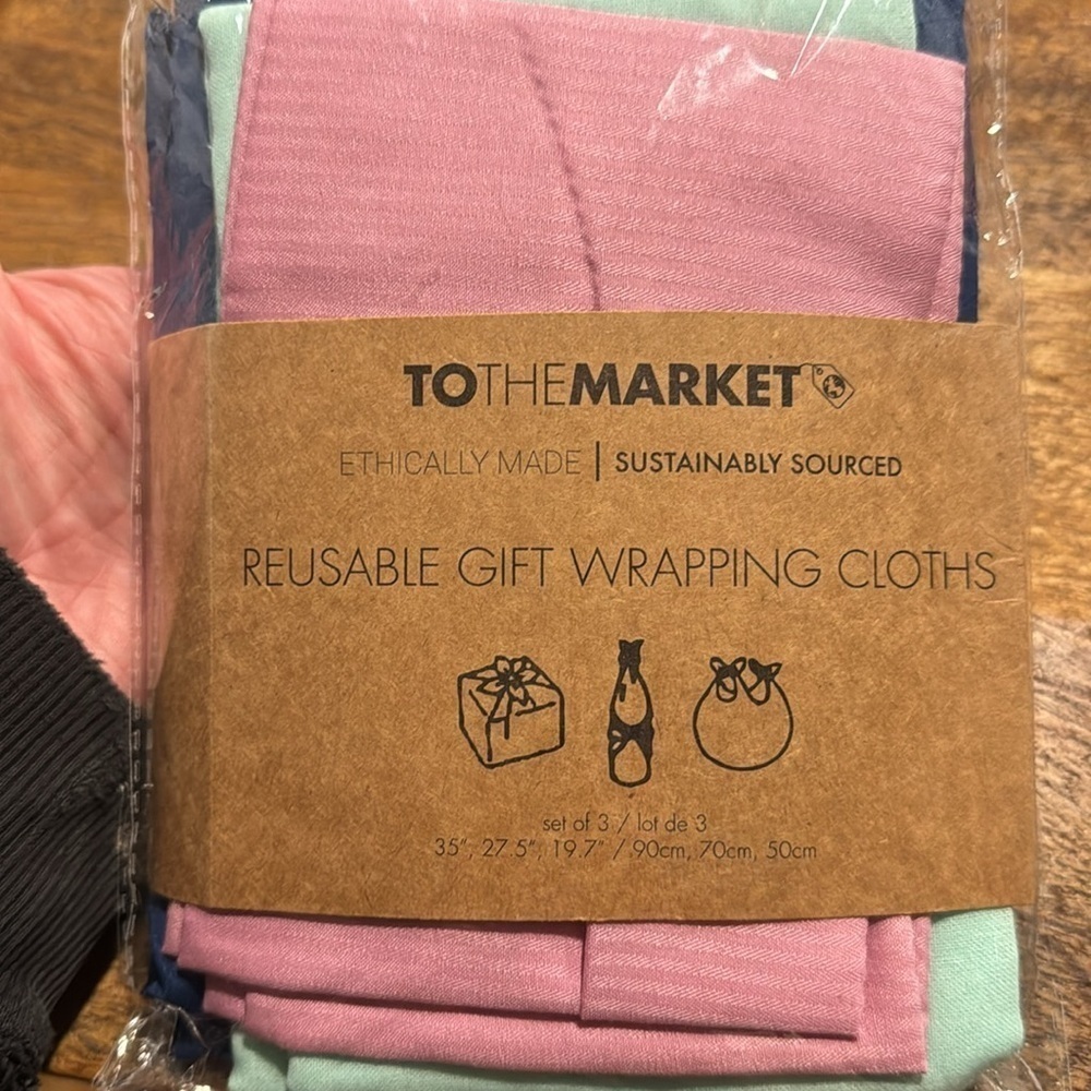 Reusable Cloth Gift Wrap (3 Pack) - Picture 2 of 5